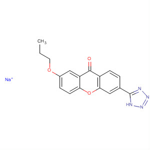 9H-Xanthen-9-one, 2-propoxy-6-(1H-tetrazol-5-yl)-, sodium salt