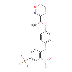 1,4,2-Dioxazine,5,6-dihydro-3-[1-[4-[2-nitro-4-(trifluoromethyl)phenoxy]phenoxy]ethyl]-