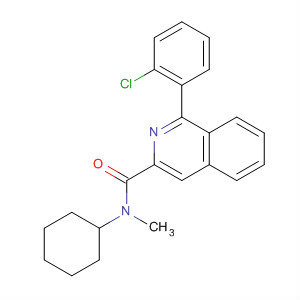 3-Isoquinolinecarboxamide, 1-(2-chlorophenyl)-N-cyclohexyl-N-methyl-