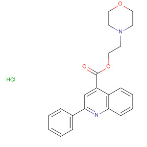 4-Quinolinecarboxylic acid, 2-phenyl-, 2-(4-morpholinyl)ethyl ester,monohydrochloride