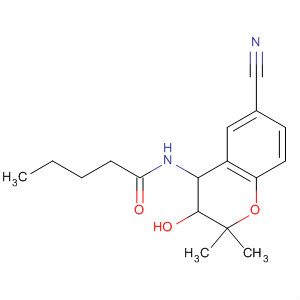 Pentanamide,N-(6-cyano-3,4-dihydro-3-hydroxy-2,2-dimethyl-2H-1-benzopyran-4-yl)-,trans-