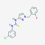 1-(3-chlorophenyl)-3-[1-(2-fluorobenzyl)-1h-pyrazol-3-yl]thioure