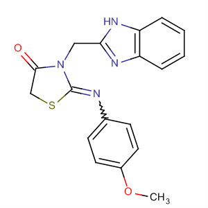 4-Thiazolidinone,3-(1H-benzimidazol-2-ylmethyl)-2-[(4-methoxyphenyl)imino]-