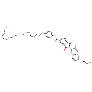 1H-Indene-5-carboxylic acid,2-(6-butyl-3-hydroxy-2-quinolinyl)-2,3-dihydro-1,3-dioxo-,4-(octadecyloxy)phenyl ester