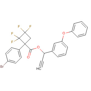 Cyclobutanecarboxylic acid, 1-(4-bromophenyl)-2,2,3,3-tetrafluoro-,1-(3-phenoxyphenyl)-2-propynyl ester