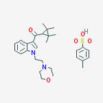 4-methylbenzenesulfonic Acid;[1-(2-morpholin-4-ylethyl)indol-3-yl]-(2,2,3,3-tetramethylcyclopropyl)methanone