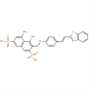 2,7-Naphthalenedisulfonic acid,5-amino-3-[[4-[2-(2-benzothiazolyl)ethenyl]phenyl]azo]-4-hydroxy-