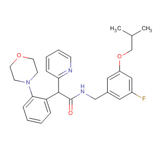 2-Pyridineacetamide,N-[[3-fluoro-5-(2-methylpropoxy)phenyl]methyl]-5-[4-(4-morpholinyl)phenyl]-
