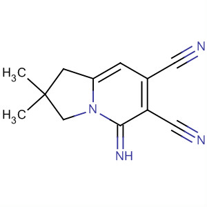6,7-Indolizinedicarbonitrile, 1,2,3,5-tetrahydro-5-imino-2,2-dimethyl-