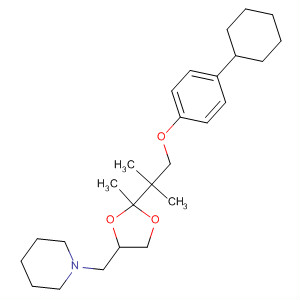 Piperidine,1-[[2-[2-(4-cyclohexylphenoxy)-1,1-dimethylethyl]-2-methyl-1,3-dioxolan-4-yl]methyl]-