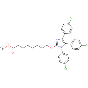 Octanoic acid, 8-[[1,4,5-tris(4-chlorophenyl)-1H-imidazol-2-yl]oxy]-,methyl ester
