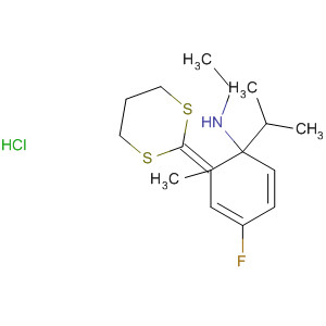 Benzeneethanamine,b-1,3-dithian-2-ylidene-4-fluoro-N-methyl-N-(1-methylethyl)-,hydrochloride