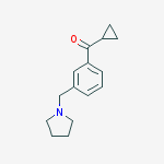 CYCLOPROPYL 3-(PYRROLIDINOMETHYL)PHENYL KETONE