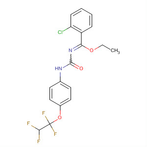 Benzenecarboximidic acid,2-chloro-N-[[[4-(1,1,2,2-tetrafluoroethoxy)phenyl]amino]carbonyl]-, ethylester