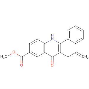 6-Quinolinecarboxylic acid, 1,4-dihydro-4-oxo-2-phenyl-3-(2-propenyl)-,methyl ester