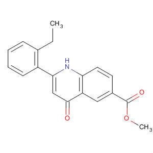6-Quinolinecarboxylic acid, 2-(2-ethylphenyl)-1,4-dihydro-4-oxo-, methylester