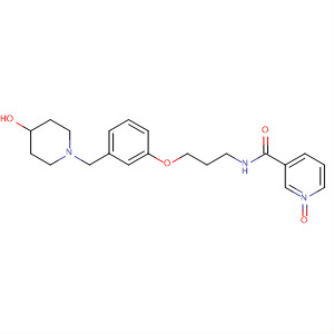 3-Pyridinecarboxamide,N-[3-[3-[(4-hydroxy-1-piperidinyl)methyl]phenoxy]propyl]-, 1-oxide