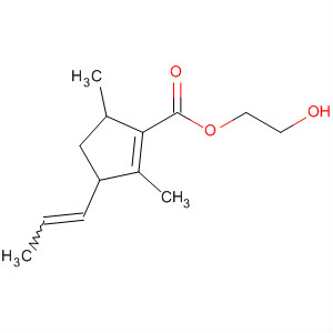 1-Cyclopentene-1-carboxylic acid, 2,5-dimethyl-3-(1-propenyl)-,2-hydroxyethyl ester