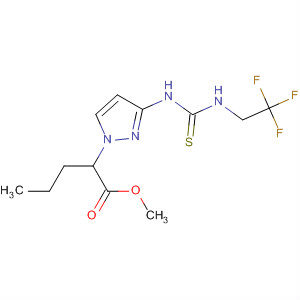 1H-Pyrazole-1-pentanoic acid,3-[[thioxo[(2,2,2-trifluoroethyl)amino]methyl]amino]-, methyl ester