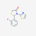 2-(2-fluorophenyl)-3-(1,3-thiazol-2-yl)-1,3-thiazolidin-4-one