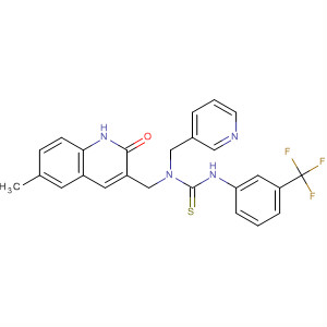 Thiourea,N-[(1,2-dihydro-6-methyl-2-oxo-3-quinolinyl)methyl]-N-(3-pyridinylmethyl)-N'-[3-(trifluoromethyl)phenyl]-