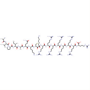 D-Arginine,L-alanyl-L-valyl-L-prolyl-L-isoleucyl-L-alanyl-L-glutaminyl-L-lysyl-L-cysteinyl-6-aminohexanoyl-D-arginyl-D-arginyl-D-arginyl-D-arginyl-D-arginyl-D-arginyl-D-arginyl-