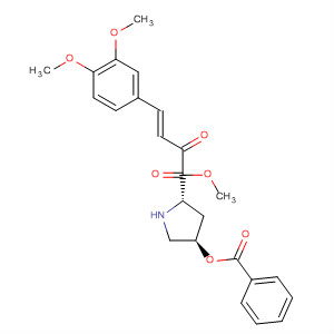 L-Proline,4-(benzoyloxy)-1-[(2E)-3-(3,4-dimethoxyphenyl)-1-oxo-2-propenyl]-,methyl ester, (4R)-