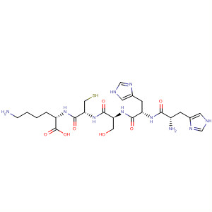 L-Lysine, L-histidyl-L-histidyl-L-seryl-L-cysteinyl-