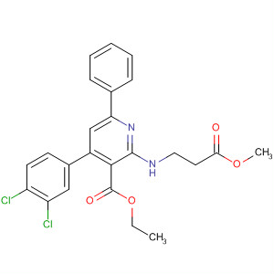 3-Pyridinecarboxylic acid,4-(3,4-dichlorophenyl)-2-[(3-methoxy-3-oxopropyl)amino]-6-phenyl-,ethyl ester