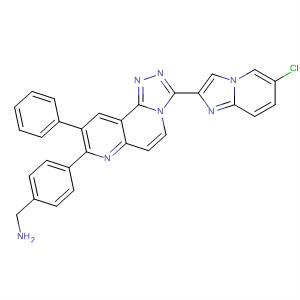 Benzenemethanamine,4-[3-(6-chloroimidazo[1,2-a]pyridin-2-yl)-9-phenyl-1,2,4-triazolo[3,4-f][1,6]naphthyridin-8-yl]-