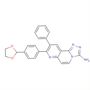 1,2,4-Triazolo[3,4-f][1,6]naphthyridin-3-amine,8-[4-(1,3-dioxolan-2-yl)phenyl]-9-phenyl-