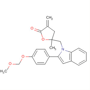 2(3H)-Furanone,dihydro-5-[[2-[4-(methoxymethoxy)phenyl]-1H-indol-1-yl]methyl]-5-methyl-3-methylene-