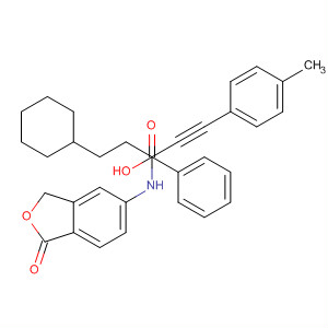 Cyclohexanepropanamide,N-(1,3-dihydro-1-oxo-5-isobenzofuranyl)-a-hydroxy-a-[2-(4-methylphenyl)ethynyl]-1-phenyl-