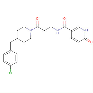 3-Pyridinecarboxamide,N-[3-[4-[(4-chlorophenyl)methyl]-1-piperidinyl]-3-oxopropyl]-1,6-dihydro-6-oxo-