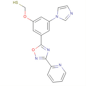 Methanethiol,1-[3-(1H-imidazol-1-yl)-5-[3-(2-pyridinyl)-1,2,4-oxadiazol-5-yl]phenoxy]-
