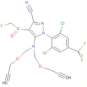 1H-Pyrazole-3-carbonitrile,5-[bis[(2-propyn-1-yloxy)methyl]amino]-1-[2,6-dichloro-4-(trifluoromethyl)phenyl]-4-[(fluoromethyl)sulfinyl]-
