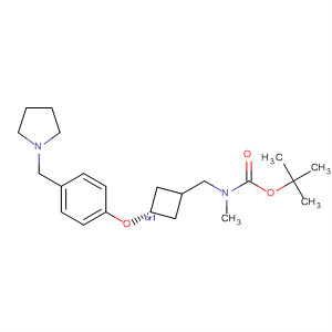 Carbamic acid,N-methyl-N-[[trans-3-[4-(1-pyrrolidinylmethyl)phenoxy]cyclobutyl]methyl]-, 1,1-dimethylethyl ester