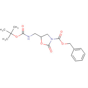 3-Oxazolidinecarboxylic acid,5-[[[(1,1-dimethylethoxy)carbonyl]amino]methyl]-2-oxo-, phenylmethylester, (5R)-