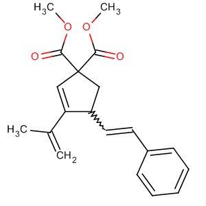 2-Cyclopentene-1,1-dicarboxylic acid,3-(1-methylethenyl)-4-(2-phenylethenyl)-, 1,1-dimethyl ester