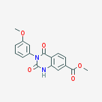 METHYL 3-(3-METHOXYPHENYL)-2,4-DIOXO-1,2,3,4-TETRAHYDROQUINAZOLINE-7-CARBOXYLATE