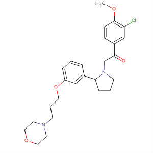 Ethanone,1-(3-chloro-4-methoxyphenyl)-2-[2-[3-[3-(4-morpholinyl)propoxy]phenyl]-1-pyrrolidinyl]-