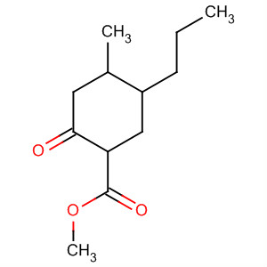 Cyclohexanecarboxylic acid, 4-methyl-2-oxo-5-propyl-, methyl ester