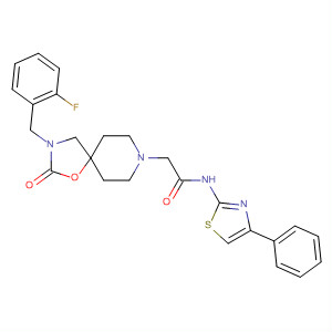 1-Oxa-3,8-diazaspiro[4.5]decane-8-acetamide,3-[(2-fluorophenyl)methyl]-2-oxo-N-(4-phenyl-2-thiazolyl)-
