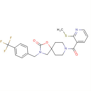 1-Oxa-3,8-diazaspiro[4.5]decan-2-one,8-[[2-(methylthio)-3-pyridinyl]carbonyl]-3-[[4-(trifluoromethyl)phenyl]methyl]-