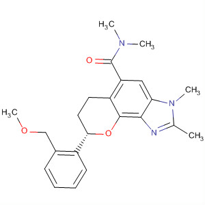 Pyrano[2,3-e]benzimidazole-5-carboxamide,3,6,7,8-tetrahydro-8-[2-(methoxymethyl)phenyl]-N,N,2,3-tetramethyl-,(8S)-