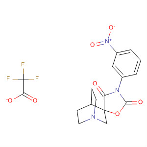 Spiro[1-azabicyclo[2.2.2]octane-3,5'-oxazolidine]-2',4'-dione,3'-(3-nitrophenyl)-, 2,2,2-trifluoroacetate (1:1)