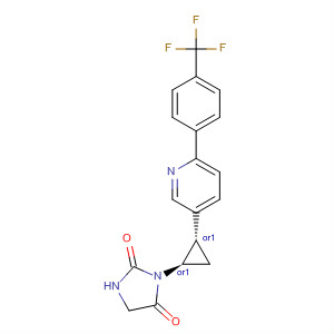 2,4-Imidazolidinedione,3-[(1R,2S)-2-[6-[4-(trifluoromethyl)phenyl]-3-pyridinyl]cyclopropyl]-, rel-