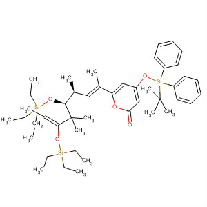 2H-Pyran-2-one,4-[[(1,1-dimethylethyl)diphenylsilyl]oxy]tetrahydro-6-[(1E,3S,4S,6Z)-1,3,5,5-tetramethyl-4,6-bis[(triethylsilyl)oxy]-1,6-octadien-1-yl]-, (4S,6R)-