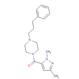 Methanone,(1,3-dimethyl-1H-pyrazol-5-yl)[4-(3-phenylpropyl)-1-piperazinyl]-