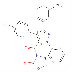 2-Oxazolidinone,3-[[(4R,5S)-4-(4-chlorophenyl)-4,5-dihydro-3-(3-methylphenyl)-1-phenyl-1H-pyrazol-5-yl]carbonyl]-, rel-